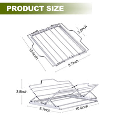 NLOYCOR Roasting Rack adjustable design for turkey and chicken