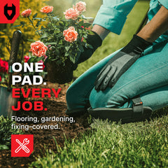 NoCry Gardening Knee Pads in use while gardening