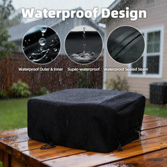 NOELIFE Griddle Cover for Blackstone 17-inch Grill, hooks and loops fastening