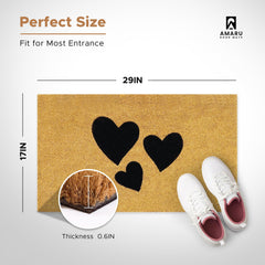 Non-slip backing of AMARU DOOR MATS Coir Welcome Mat