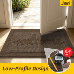 Non-slip backing of JSEI Welcome Door Mat