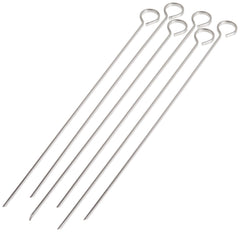 Norpro Stainless Steel 12-Inch Skewers set of 6 front view
