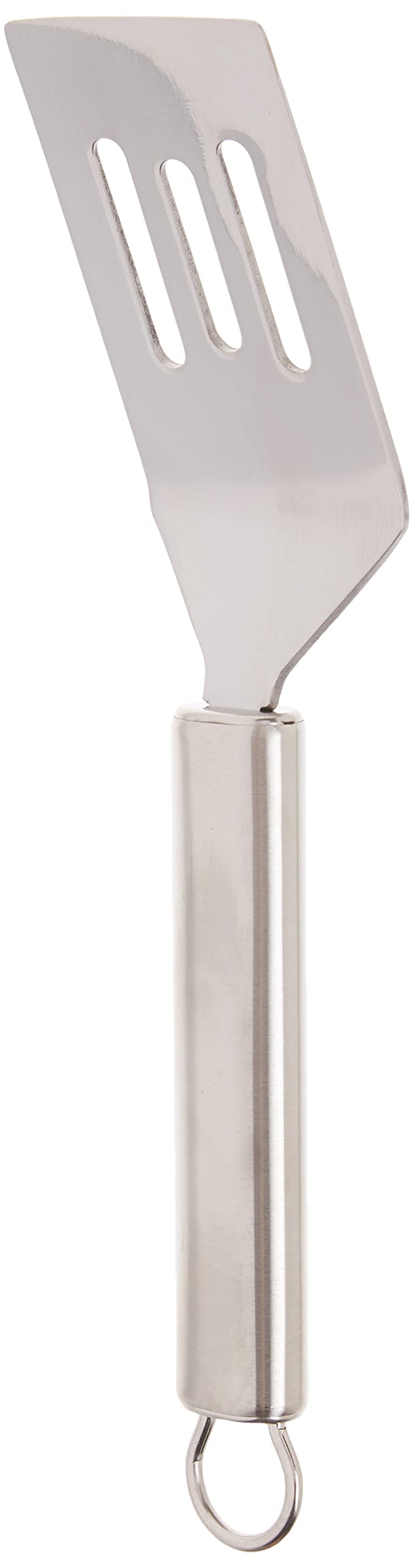 Norpro Stainless Steel Short Slotted Turner front view
