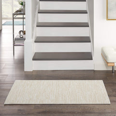 Nourison Essentials Area Rug 2' x 4' Ivory Beige front view