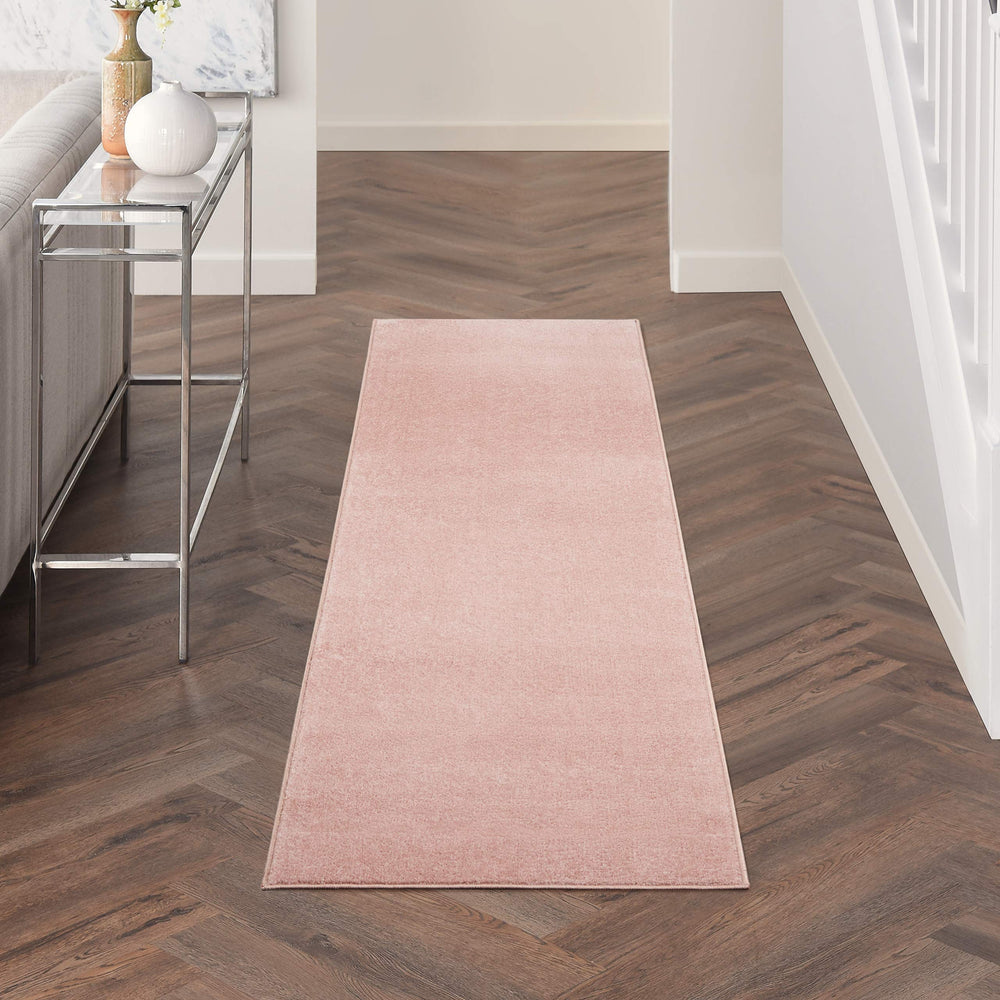 Nourison Essentials Pink Outdoor Rug 2'2" x 10' front view