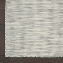 Nourison Positano Light Grey rug in a living room setting