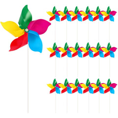 NOVWANG Rainbow Pinwheels colorful blades front view