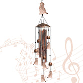 Nowpis Golden Retriever Wind Chime front view with copper finish