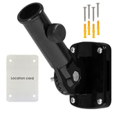 NQ Adjustable Flag Pole Holder black model front view