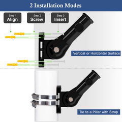 NQ Adjustable Flag Pole Holder side view