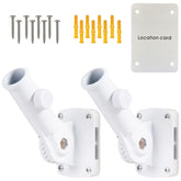 NQ flag pole holder adjustable white model front view