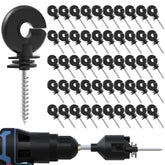 NQN Electric Fence Insulator 50 pack with socket tool