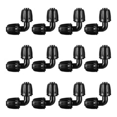 NRWRTY 12pc 1/2 inch drip irrigation elbow fittings pack front view