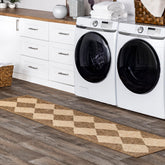 nuLOOM Sabina Trellis Indoor/Outdoor Runner Rug, rectangular shape, brown colour