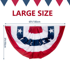 NUOLAN USA flag bunting showing vibrant colours