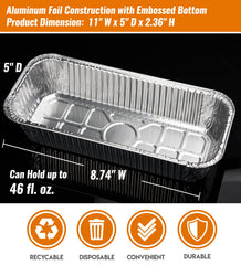 NUPICK 15 Pack drip pans packaging and count