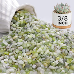 NUPICK 6 lbs jade decorative pebbles front view