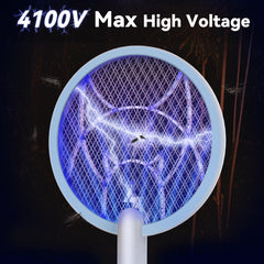 Nymrix Electric Fly Swatter back view with display
