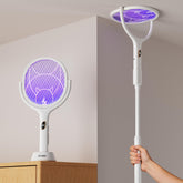 Nymrix Electric Fly Swatter Racket front view with rotating head