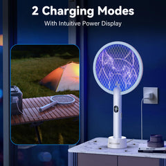 Nymrix Electric Fly Swatter side view showing Type-C charging port
