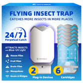 Nymrix Indoor Fly Trap front view with dual-wavelength light