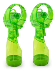 O2COOL Deluxe Handheld Misting Fan Green front view
