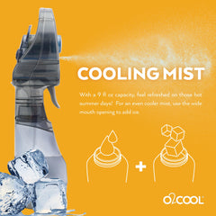 O2COOL Deluxe Misting Fan side view