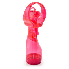 O2COOL handheld misting fan in pink front view