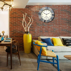 OCEST Wall Clock mounted on garden wall