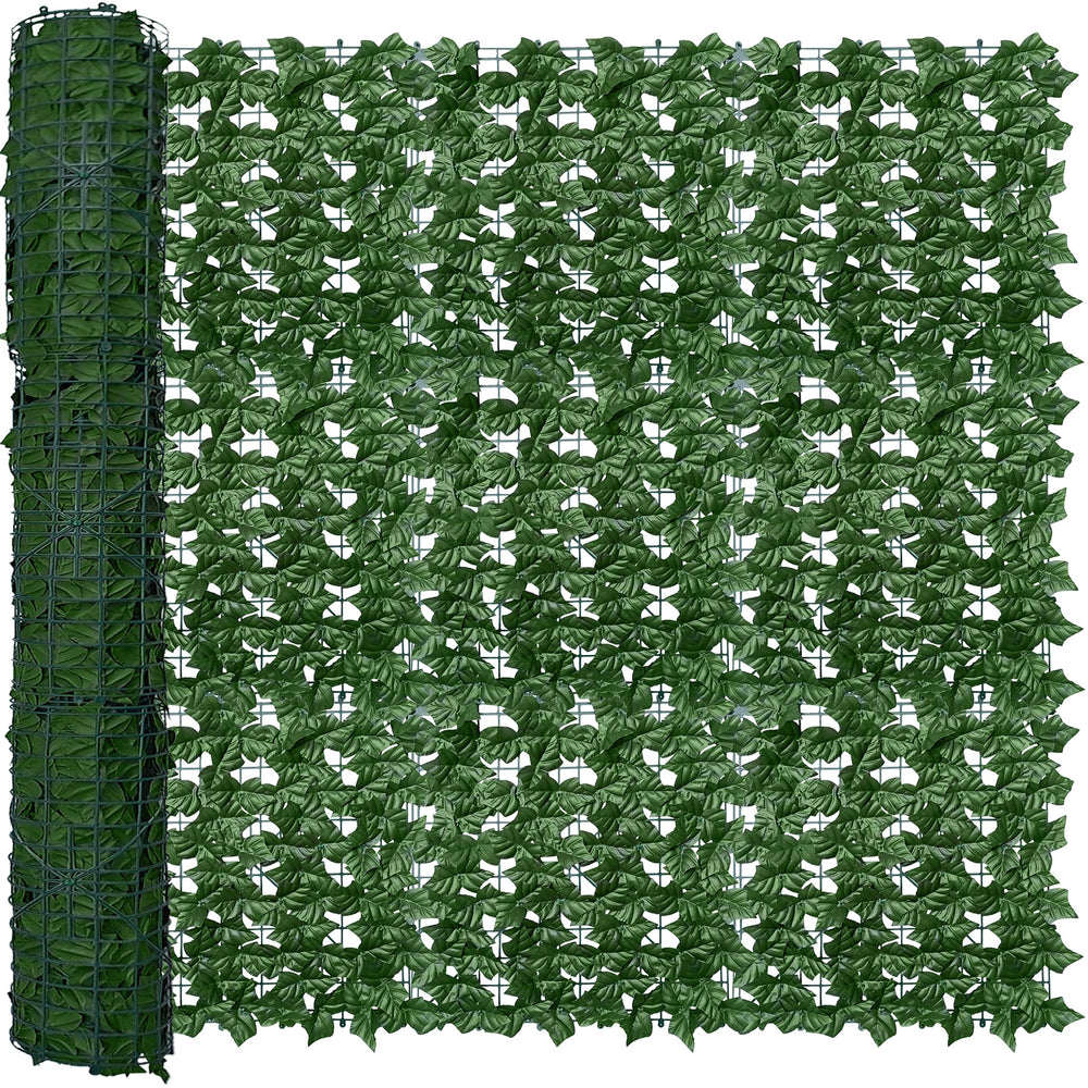 ODTORY Artificial Ivy Privacy Screen Fence Panel front view