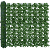 ODTORY Artificial Ivy Privacy Screen Panel front view, green