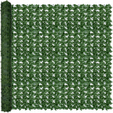 ODTORY Artificial Ivy Privacy Screen Panel front view, green