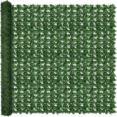 ODTORY Artificial Ivy Privacy Screen Panel front view, green