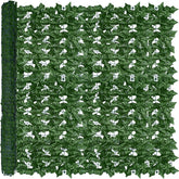 ODTORY artificial ivy screen panel front view, 48x120 inches green