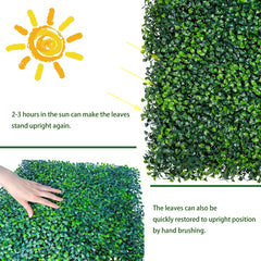 ODTORY hedge panel installed on a garden fence
