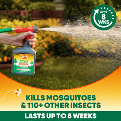 OFF! Backyard Bug Control application on a garden