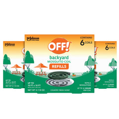 OFF! Mosquito Coil Refills, Country Fresh scent, pack of 3