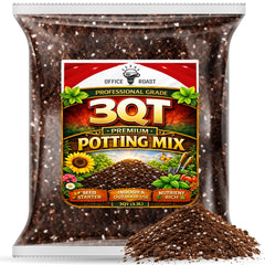 Office Roast Potting Mix Soil 3 QT bag front view