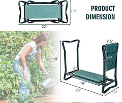 OFFICEJOY removable tool pouch attached to garden kneeler