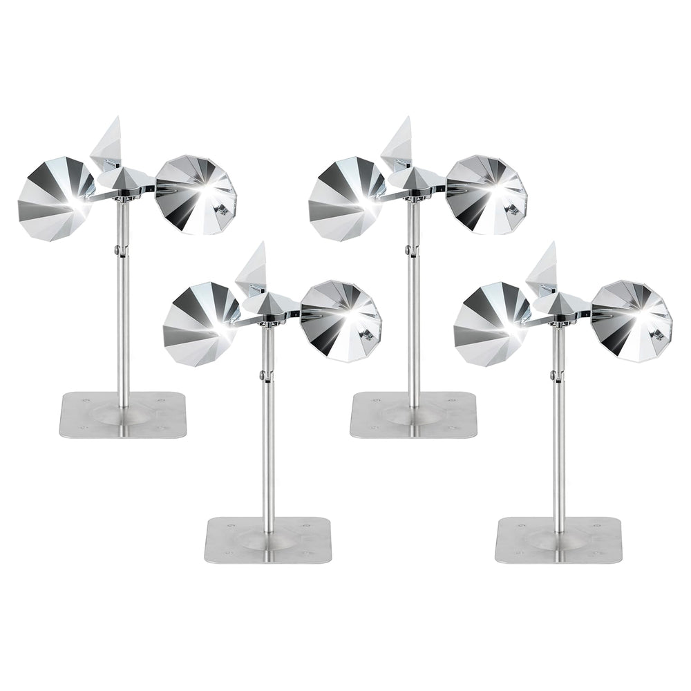 OFFO bird scare reflective device front view, 11 inch, silver finish