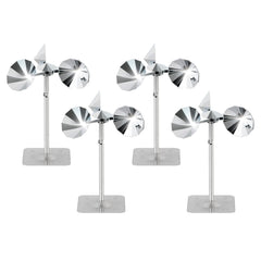 OFFO bird scare reflective device front view, 11 inch, silver finish