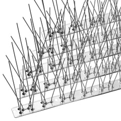 OFFO Bird Spikes stainless steel base front view
