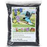 OGORI 25' x 25' bird netting black nylon front view