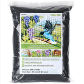 OGORI bird netting 25' x 100' black nylon front view