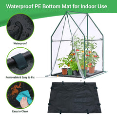Ohuhu Mini Greenhouse dimensions showing height and width