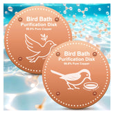 OICEME Bird Bath Purification Disc copper model front view