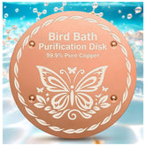 OICEME Bird Bath Purification Disk front view in gold