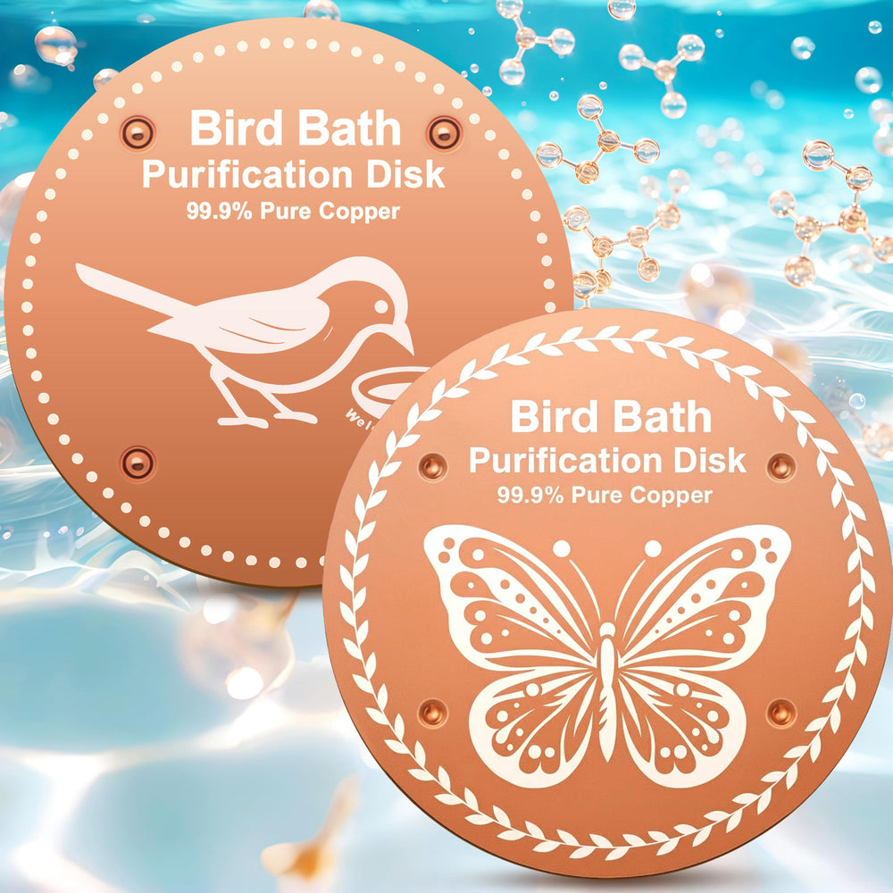 OICEME Bird Bath Purification Disk gold front view