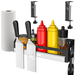 Oiyue Griddle Caddy front view with magnetic tool holder