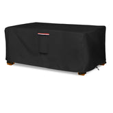 okcool outdoor coffee table cover in black, front view